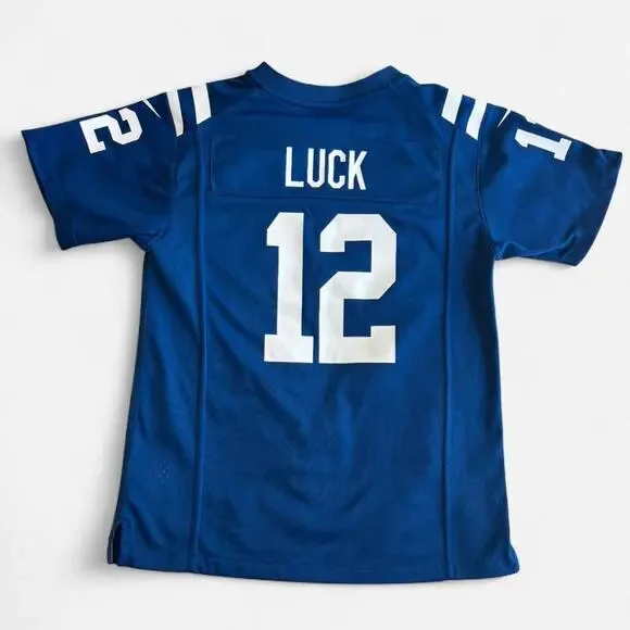 Nike Men’s M 10/12 Football Jersey Indianapolis Colts NFL Blue White - Picture 7 of 8